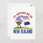 ニュージーランドに行きたい ポストカード (正面/裏面)