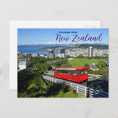 ニュージーランドのはがきからの挨拶 ポストカード (正面/裏面)