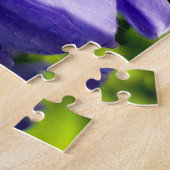 ニュージーランドのアガパンツスミレの花が咲く ジグソーパズル (側面)