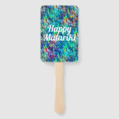 ニュージーランドのアバロン パウア シェル パターン 1 ハンドファン (裏面)