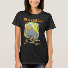 ニュージーランドのアルプスでのキャンプアドベンチャー旅行 Tシャツ