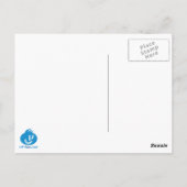 ニュージーランドのキウイ/シルバーファーンのエンブレム ポストカード (裏面)