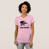 ニュージーランドのキーウィおもしろいなレディースタンクトップのワイシャツ Tシャツ (正面フル)