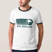 ニュージーランドのキーウィストライプなメンズTシャツ Tシャツ (正面)