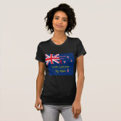 ニュージーランドのクリケットチーム:私のハートアートからの愛 Tシャツ (正面フル)