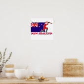 ニュージーランドのクリケット選手のポスター ポスター (キッチン)