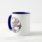 ニュージーランドのサッカーのコーヒー・マグ マグカップ (正面左)