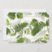 ニュージーランドのシダの出欠カード 招待状 (裏面)