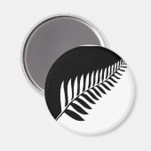 ニュージーランドのシルバーシダ マグネット (正面/裏面)