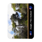 ニュージーランドのジャングル、シダの木/森 マグネット (縦)