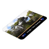 ニュージーランドのジャングル、シダの木/森 マグネット (左側)