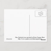 ニュージーランドのストリーム ポストカード (裏面)