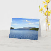 ニュージーランドのティキタプ湖(ブルーレイク) カード (黄色い花)