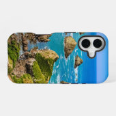 ニュージーランドのナゲットポイントの小島 iPhone 16ケース (裏面横)