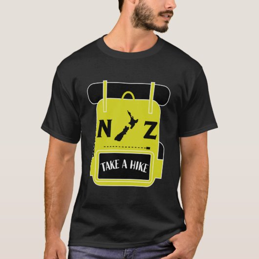 ニュージーランドのハイキング – ウォーリングNZ - Trail Walks NZ Tシャツ (正面)