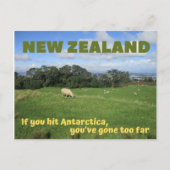 ニュージーランドのハガキ – -もし南極にヒットした ポストカード (正面)
