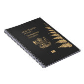 ニュージーランドのパスポートの表紙 ノートブック (右側)