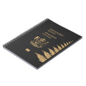 ニュージーランドのパスポートの表紙 ノートブック (左側)