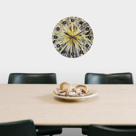 ニュージーランドのビーチの砂丘草スピニフェックスカスタム写真 ラージ壁時計