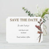 ニュージーランドのフラックスフラワー日付を保存 セーブザデート (スタンド正面)