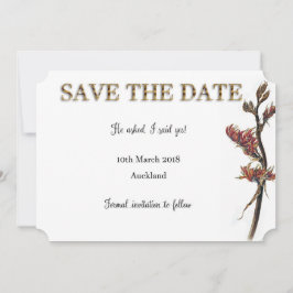 ニュージーランドのフラックスフラワー日付を保存 セーブザデート