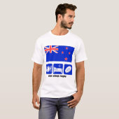 ニュージーランドのラグビー Tシャツ (正面フル)