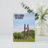 ニュージーランドのランギ茶 ポストカード (スタンド正面)