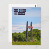 ニュージーランドのランギ茶 ポストカード (正面/裏面)