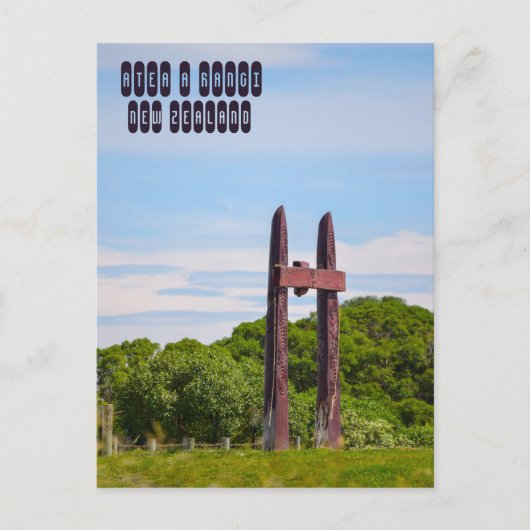 ニュージーランドのランギ茶 ポストカード (正面)