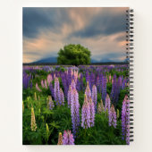 ニュージーランドのルパンフィールド ノートブック (裏面)