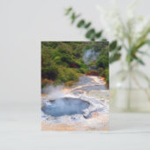 ニュージーランドのロトルア周辺の地熱活動 ポストカード (スタンド正面)