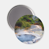 ニュージーランドのロトルア周辺の地熱活動 マグネット (正面/裏面)