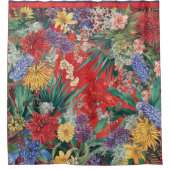 ニュージーランドのワイルドフラワーシャワーカーテン シャワーカーテン (正面)