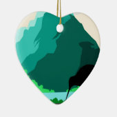 ニュージーランドのヴィンテージのデザイン セラミックオーナメント (右)