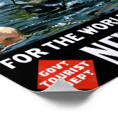 ニュージーランドのヴィンテージのポスターを復元 ポスター (角)