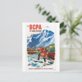 ニュージーランドのヴィンテージのポスターを復元 ポストカード (スタンド正面)