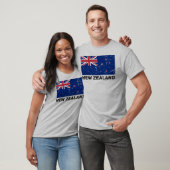 ニュージーランドのヴィンテージの旗 Tシャツ (ユニセックス)
