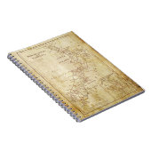 ニュージーランドのヴィンテージ地図c1879 ノートブック (右側)