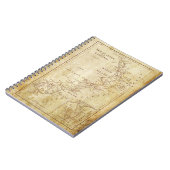 ニュージーランドのヴィンテージ地図c1879 ノートブック (左側)