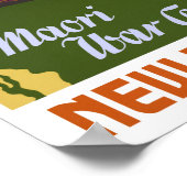 ニュージーランドのヴィンテージ旅行のポスターを復元 ポスター (角)