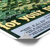 ニュージーランドのヴィンテージ旅行のポスターを復元 ポスター (角)