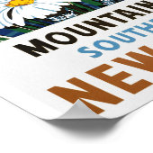 ニュージーランドのヴィンテージ旅行のポスターを復元 ポスター (角)