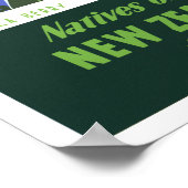 ニュージーランドのヴィンテージ旅行のポスターを復元 ポスター (角)