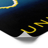 ニュージーランドのヴィンテージ旅行のポスターを復元 ポスター (角)