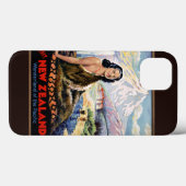 ニュージーランドのヴィンテージ旅行のポスターを復元 Case-Mate iPhoneケース (裏面 (横))