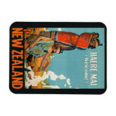 ニュージーランドのヴィンテージ旅行用磁石 マグネット (横)