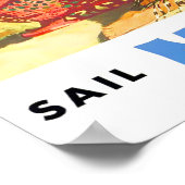 ニュージーランドのヴィンテージ旅行 ポスター (角)