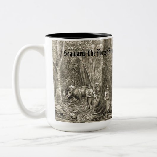 ニュージーランドのヴィンテージ・ロギング ツートーンマグカップ (左)