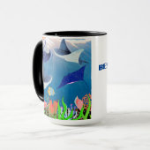 ニュージーランドの世界最高ののパパと父 マグカップ (正面左)