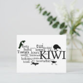 ニュージーランドの動物用はがき ポストカード (スタンド正面)